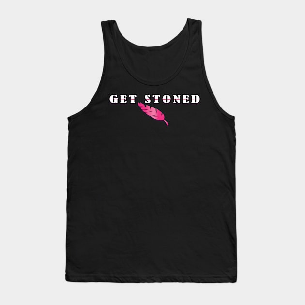 Get stoned White Tank Top by Mirak-store 